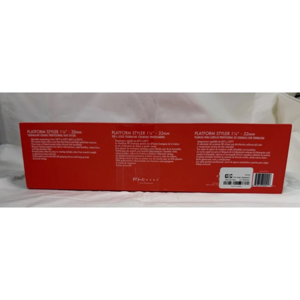 FHI Heat platform signature tourmaline ceramic pro styler 1 1/4, Open Box